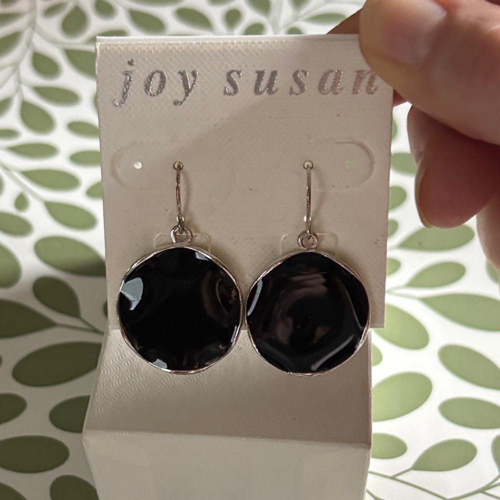 NWT Joy Susan Black Earrings